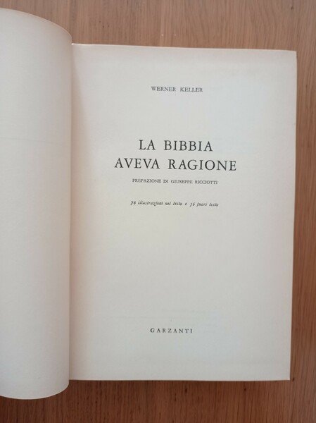 La Bibbia aveva ragione