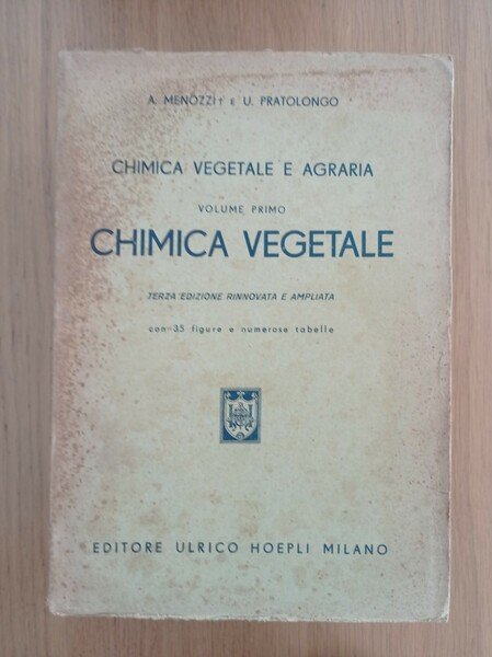 Chimica vegetale e agraria CHIMICA VEGETALE