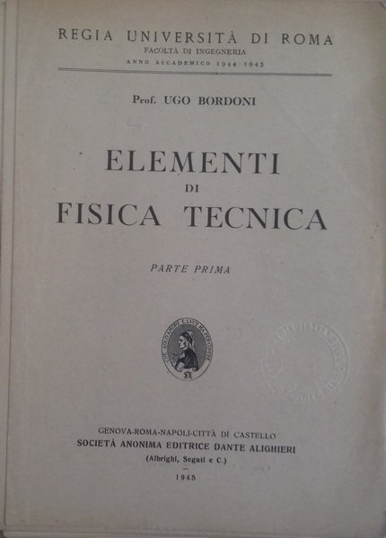 Elementi di Fisica Tecnica | Immagine principale