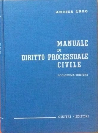 Manuale di diritto processuale civile