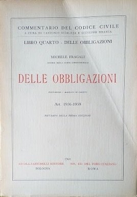Libro quarto - delle Obbligazioni: Delle Obbligazioni, art. 1936-1959: fidejussone …