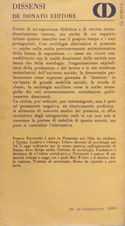 Una sociologia alternativa. Dalla sociologia come tecnica del conformismo alla …