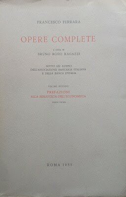 Francesco Ferrara, opere complete. Vol. II parte prima: scritti di … | Immagine principale