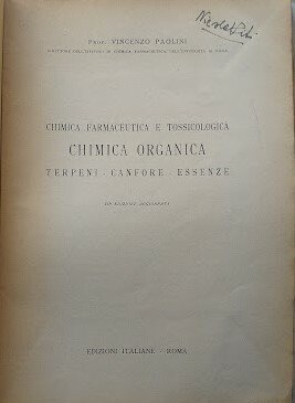 Chimica farmaceutica e tossicologica. Chimica Organica: Terpeni - Canfore - …