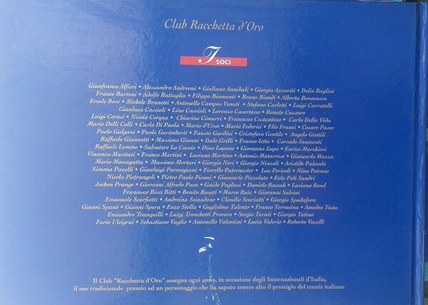 Coppa Davis: la vittoria. Club Racchetta d'Oro, 20^, 1976-1996.