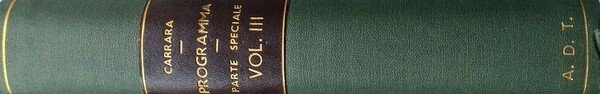 Programma del Corso di Diritto Criminale dettato nella R. Università …