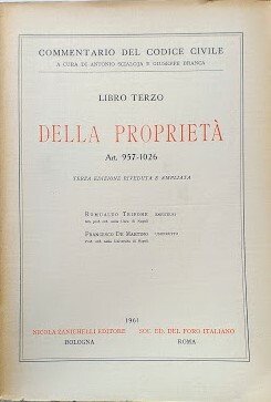 Commentario del Codice Civile, libro terzo: Della Proprietà (artt. 957-1026) | Immagine principale