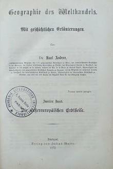 Geographie des welthandels, Zweiter Band