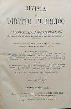 Rivista di Diritto Pubblico - La Giustizia Amministrativa, parte prima …