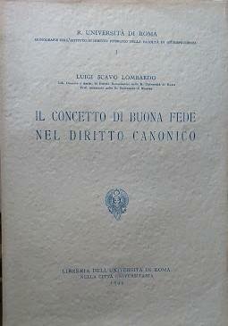 Il concetto di Buona Fede nel Diritto Canonico