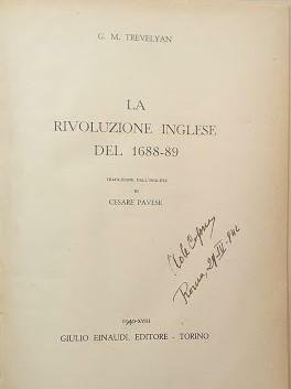 La rivoluzione inglese del 1688-89