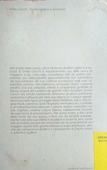 Scrittori inglesi e americani