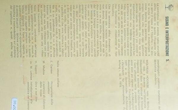 Per una semantica trascendentale