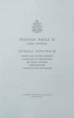 Ioannis Pauli II Summi Pontificis Litterae Apostolicae quinto iam lustro …