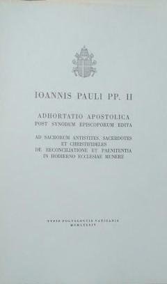 Adhortatio Apostolica post Synodum Episcoporum Edita. Ad Sacrorum Antistites, Sacertotes …