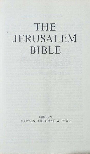the new jerusalem bible | Immagine principale