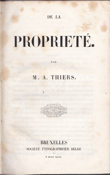 De la proprieté | Immagine principale