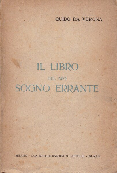 Il libro del mio sogno errante