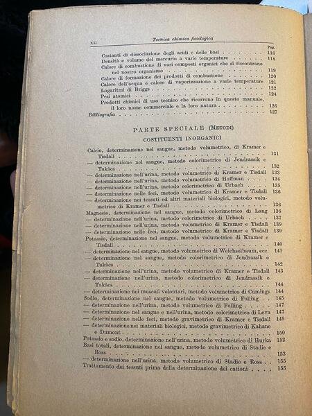 Tecnica chimica fisiologica