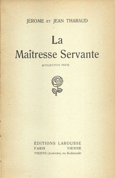 La Maitresse Servante