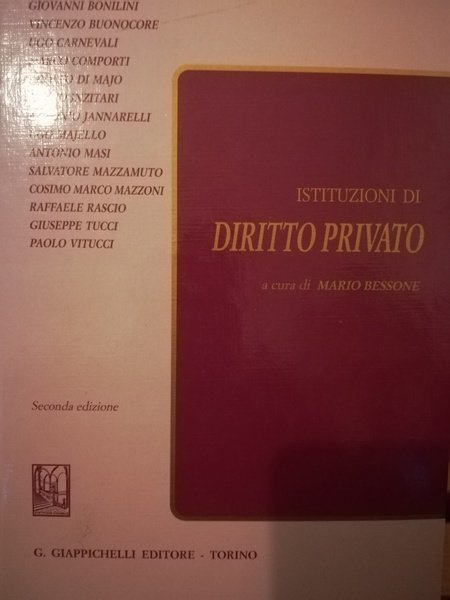 Istituzioni di diritto privato
