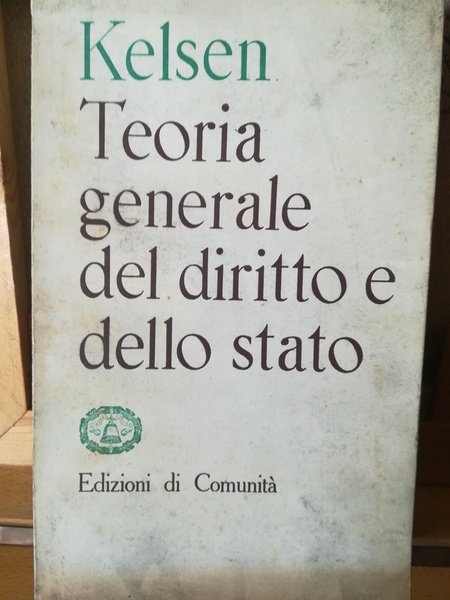 Teoria generale del diritto e dello stato.