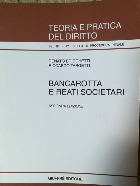 Bancarotta e reati societari
