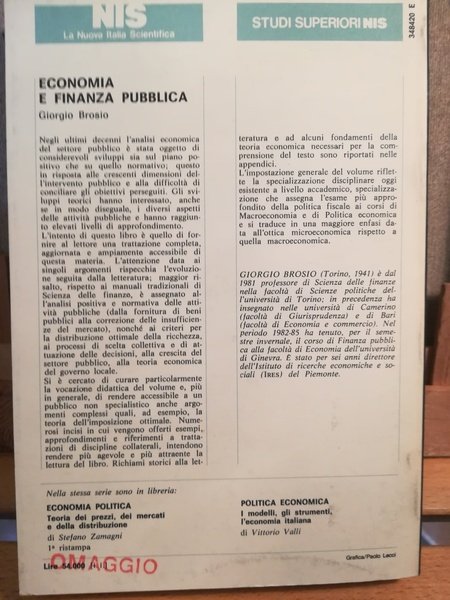 Economia e finanza pubblica
