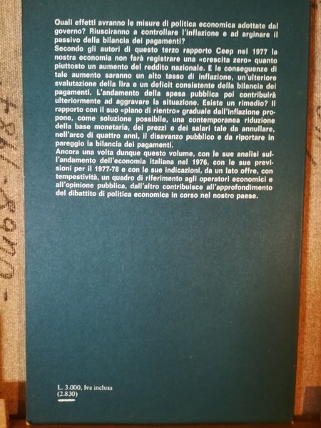 L'economia italiana 1976-1978.