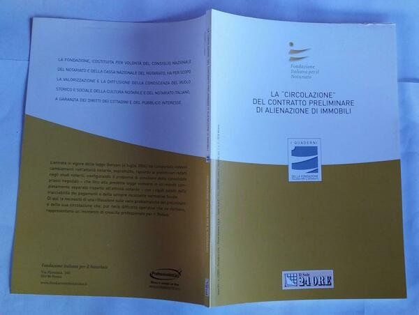 La circolazione del contratto preliminare di alienazione di immobili : …