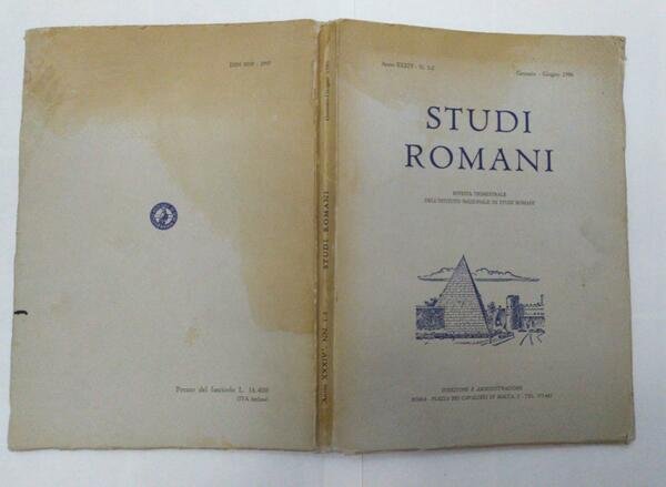 Studi Romani Anno XXXIV N. 1-2