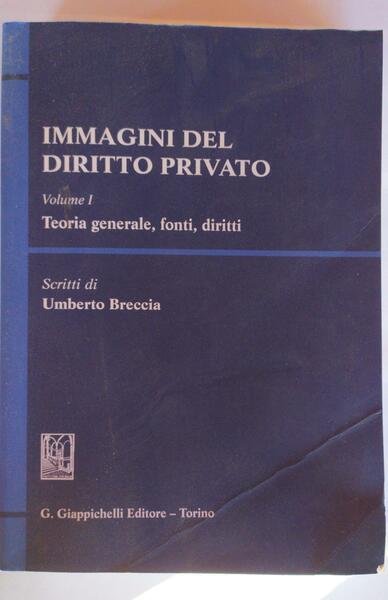 Immagini del diritto privato. Volume I Teoria generale, fonti, diritti