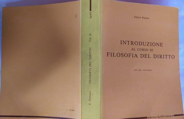 Introduzione al corso di Filosofia del diritto volume 2 | Immagine principale