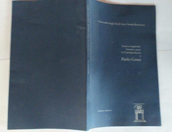 Laurea magistrale honoris causa in Giurisprudenza a Paolo Grossi