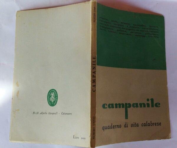 Campanile quaderno di vita calabrese