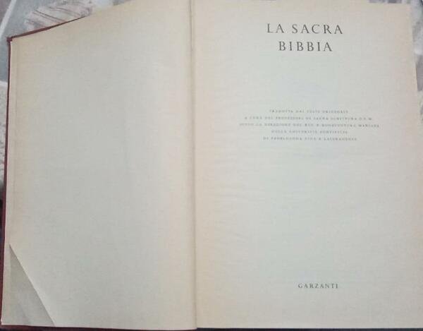 La Sacra Bibbia