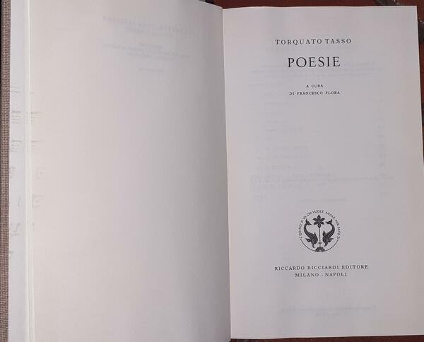 Torquato Tasso Poesie