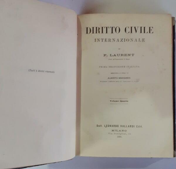 Diritto civile internazionale Volume 4