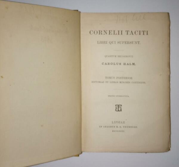 Cornelii Taciti tomus posterior