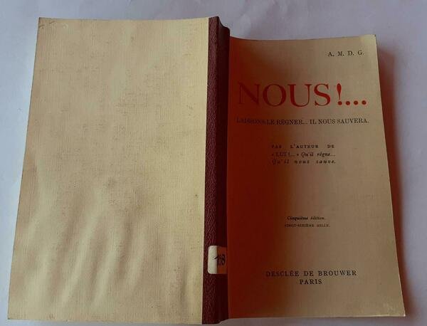 Nous!....laissons-le regnere...il nous sauvera