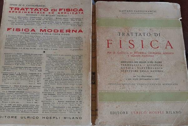 Trattato di fisica per la facolta' di medicina,farmacia, agraria, e … | Immagine principale
