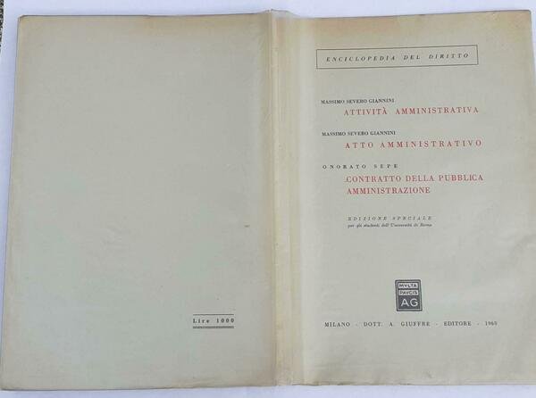 Attivita' amministrativa. Atto amministrativo. Contratto della pubblica amministrazione | Immagine principale