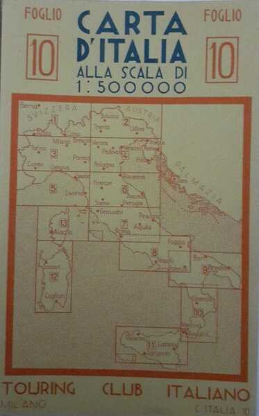 Carta d'Italia alla scala di 1:500000, foglio N.10 | Immagine principale