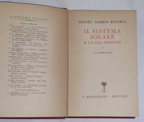 Il sistema solare e la sua origine