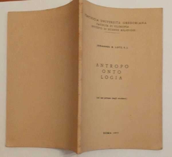 Antropo onto logia (ad uso privato degli studenti)