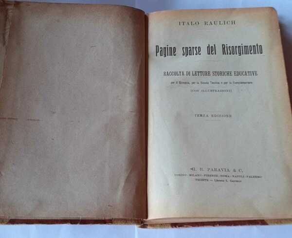 Pagine sparse del Risorgimento. Raccolta di letture storiche educative | Immagine principale