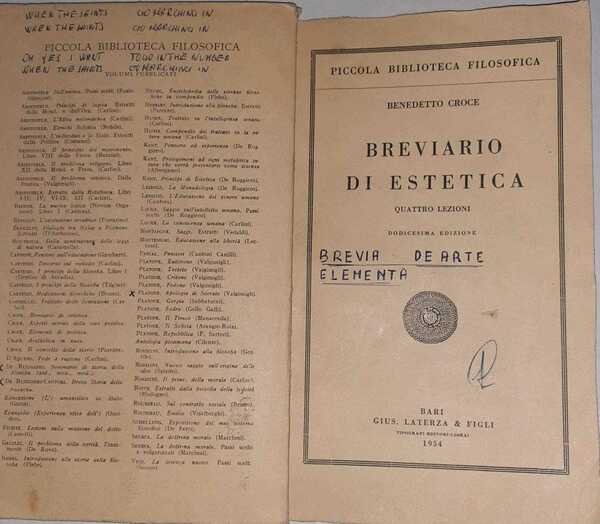 Breviario di estetica