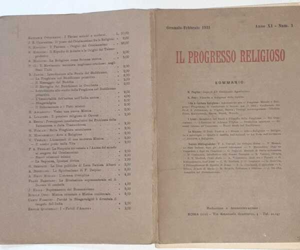 Il progresso religioso N.1