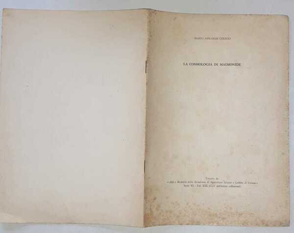 La cosmologia di Maimonide