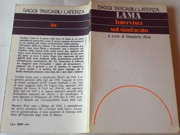 Intervista sul sindacato